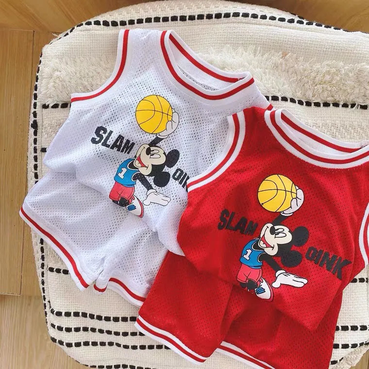 Summer Sleeveless Sports Vest Set